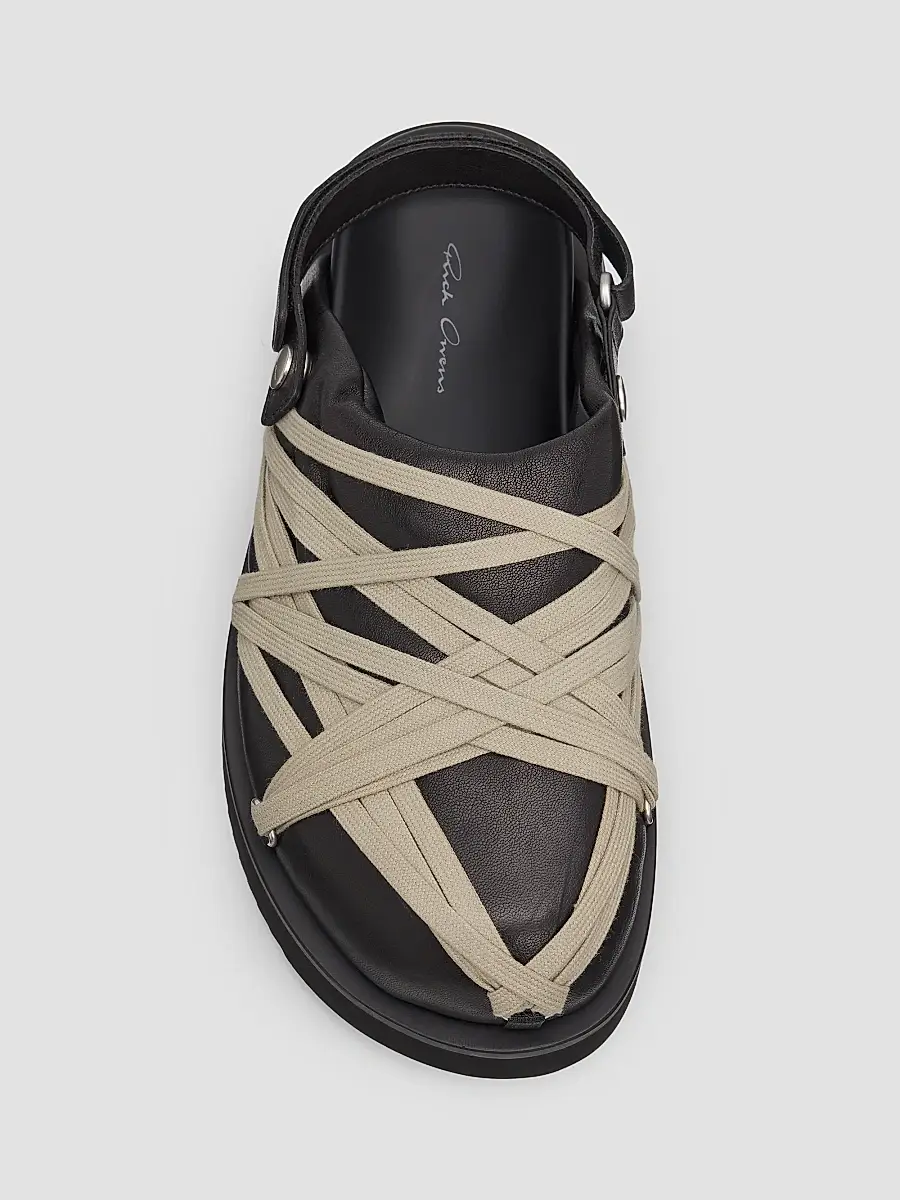 Rick Owens Women's Padded Leather Megalace Platform Mules | Thumbnail 4 Rick Owens Women's Padded Leather Megalace Platform Mules | Thumbnail 4