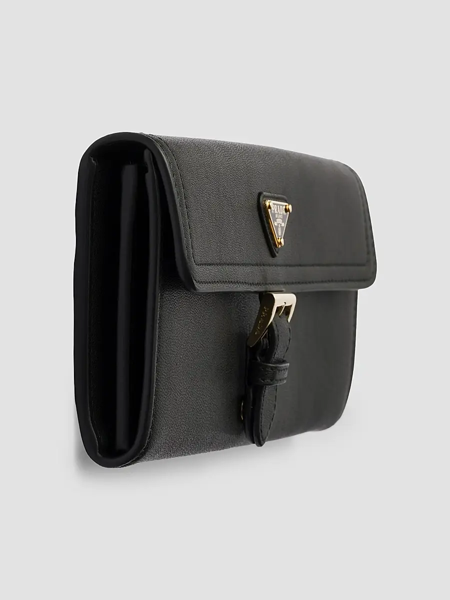 Prada Women's Large Nappa Leather Wallet | Thumbnail 2 Prada Women's Large Nappa Leather Wallet | Thumbnail 2