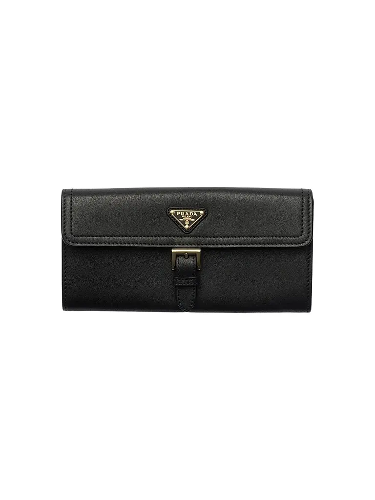 Prada Women's Nappa Leather Wallet - Black | Image 1 Prada Women's Nappa Leather Wallet - Black | Image 1