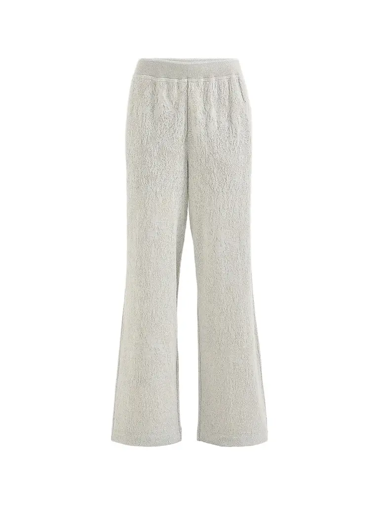 Brunello Cucinelli Women's Lace Flowers Jersey Track Trousers - Light Grey - Size Large | Image 1 Brunello Cucinelli Women's Lace Flowers Jersey Track Trousers - Light Grey - Size Large | Image 1