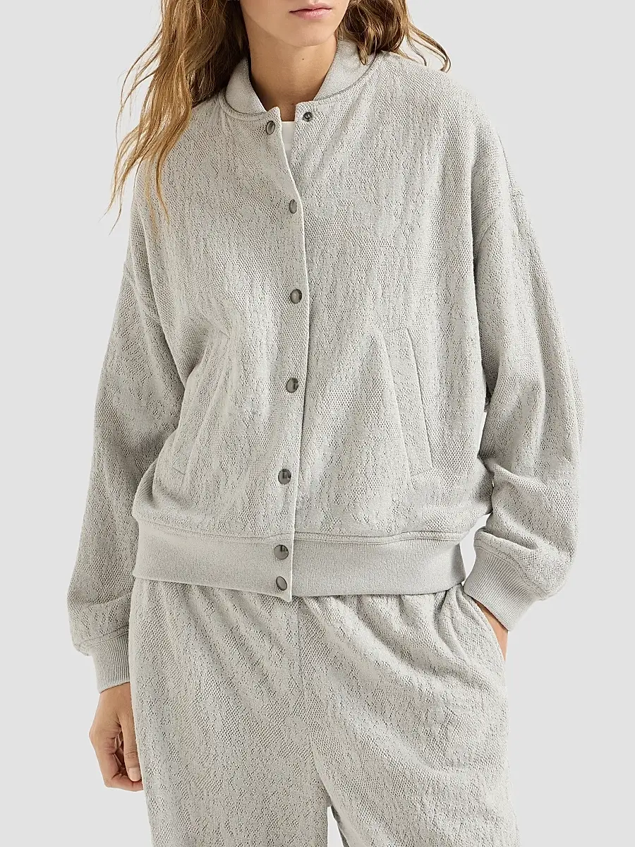 Brunello Cucinelli Women's Lace Flowers Jersey Sweatshirt In Sparkling Virgin Wool And Cashmere With Monili | Thumbnail 3