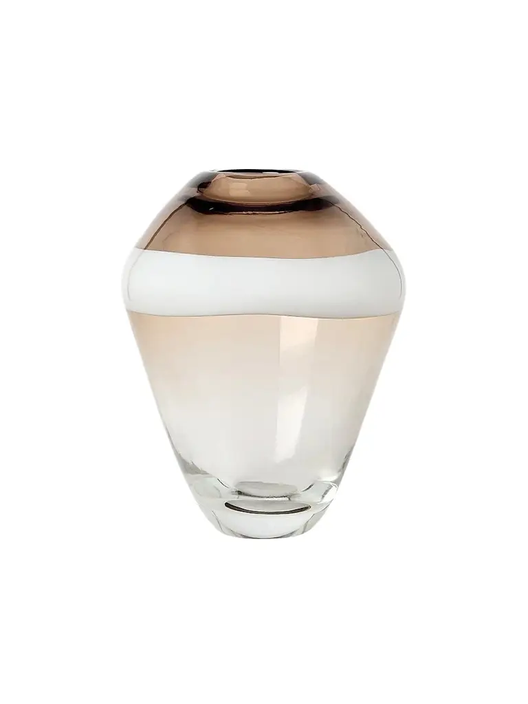 Brunello Cucinelli Murano Glass Striped Vase