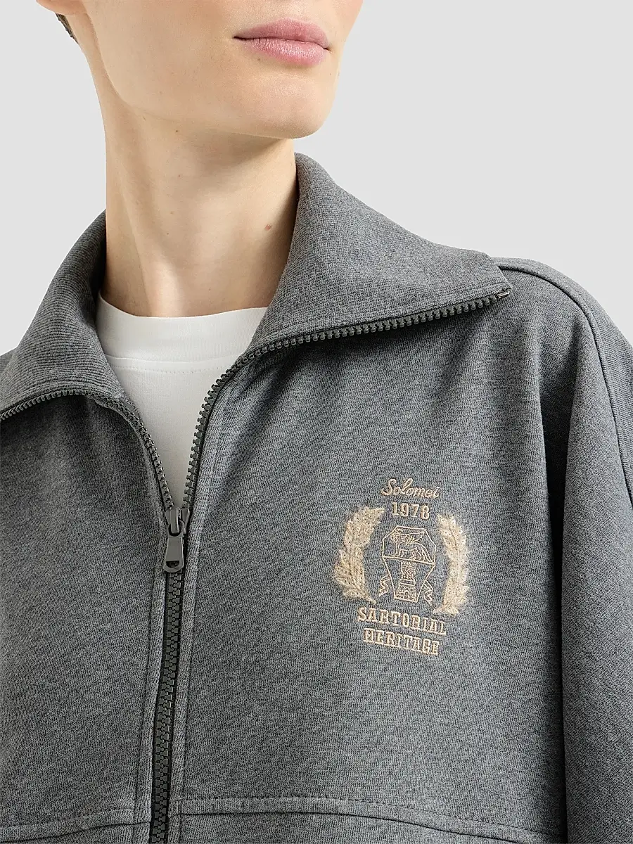 Brunello Cucinelli Women's Cotton Smooth French Terry Sweatshirt | Thumbnail 6 Brunello Cucinelli Women's Cotton Smooth French Terry Sweatshirt | Thumbnail 6