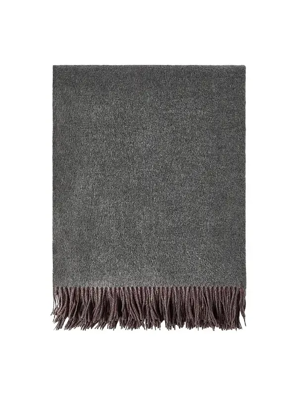 Brunello Cucinelli Two-Tone Cashmere Double Cloth Lightweight Throw