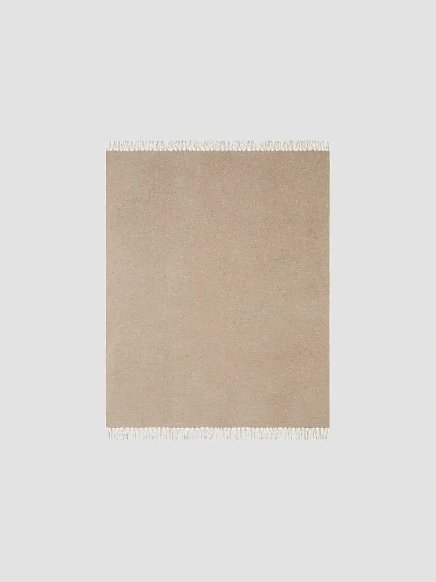 Brunello Cucinelli Two-Tone Cashmere Double Cloth Lightweight Throw | Thumbnail 4