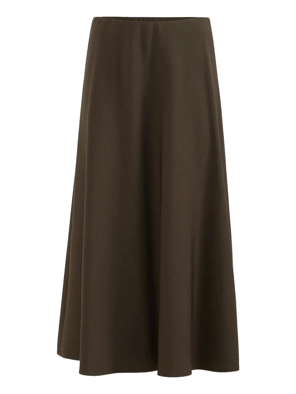 Women's Comfort Virgin Wool and Viscose Twill Flute Skirt