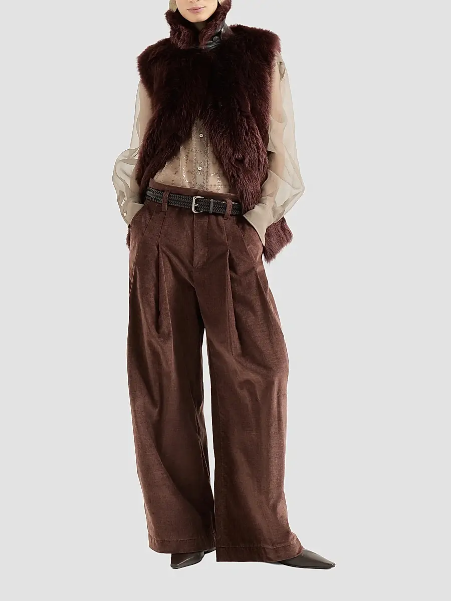 Brunello Cucinelli Women's Crispy Silk Shirt | Thumbnail 2 Brunello Cucinelli Women's Crispy Silk Shirt | Thumbnail 2