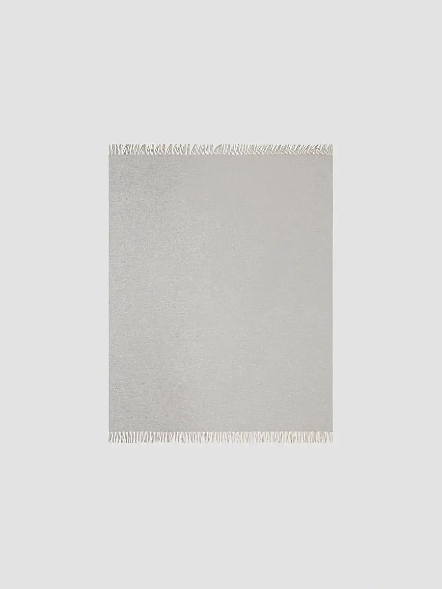 Brunello Cucinelli Two-Tone Cashmere Double Cloth Lightweight Throw | Thumbnail 2