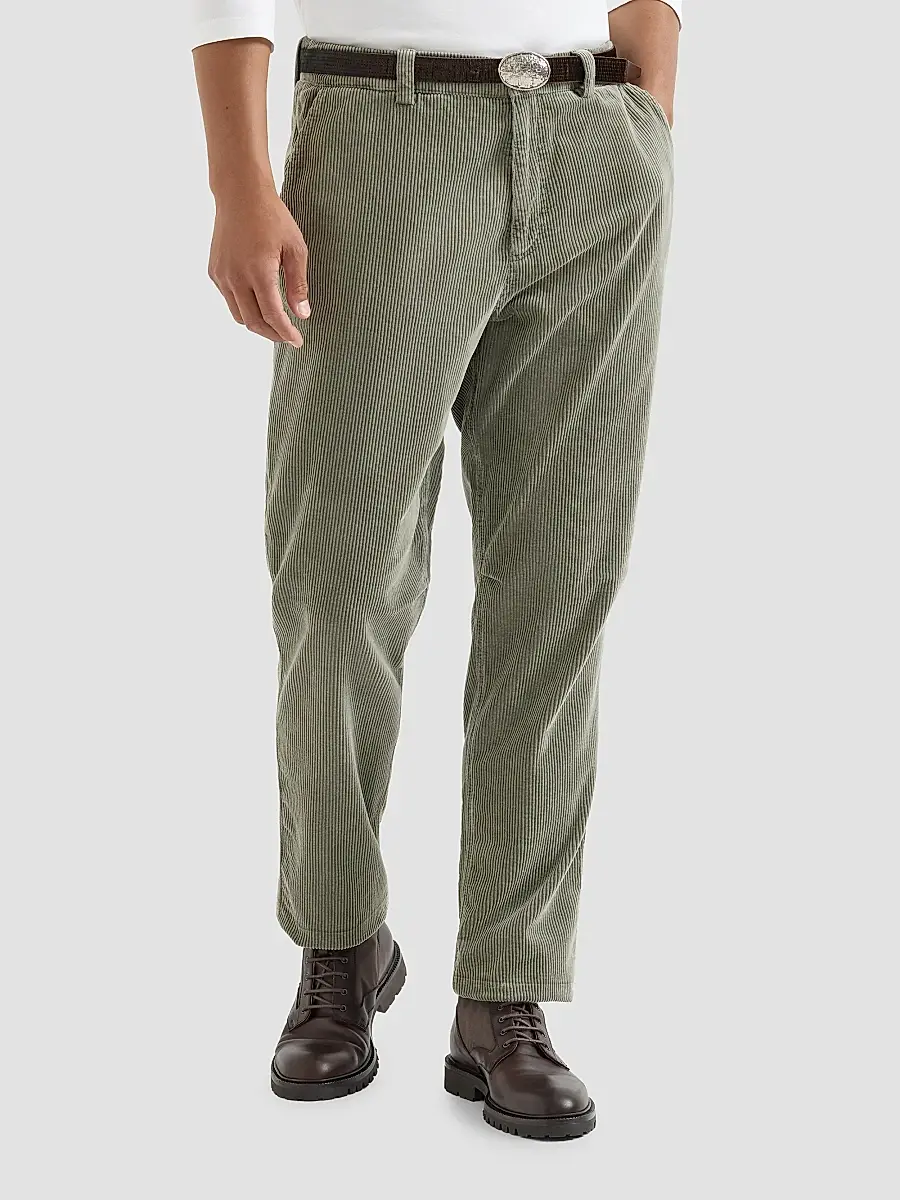 Brunello Cucinelli Men's Garment-Dyed Trousers in Cotton Corduroy - Military | Thumbnail 3 Brunello Cucinelli Men's Garment-Dyed Trousers in Cotton Corduroy - Military | Thumbnail 3