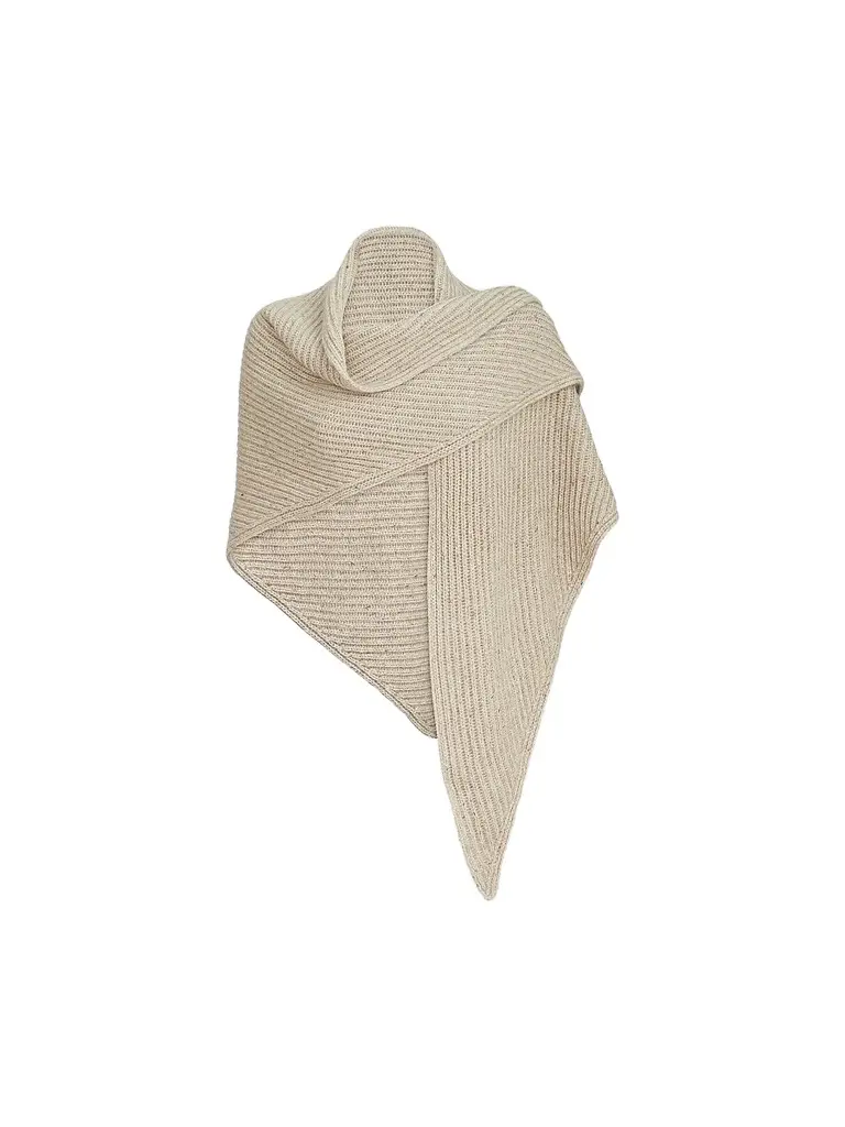 Brunello Cucinelli Women's Sparkling Cashmere, Wool and Mohair Rib Knit Shawl