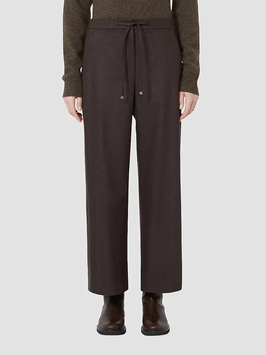Max Mara Women's Stretch Wool Joggers Style Trousers | Thumbnail 3 Max Mara Women's Stretch Wool Joggers Style Trousers | Thumbnail 3