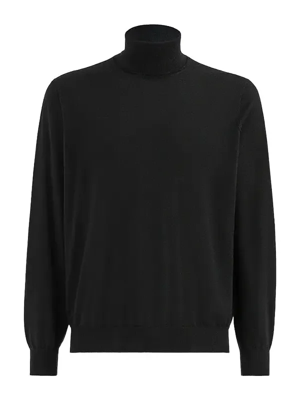 Men's Cashmere and Silk Lightweight Turtleneck Sweater Men's Cashmere and Silk Lightweight Turtleneck Sweater