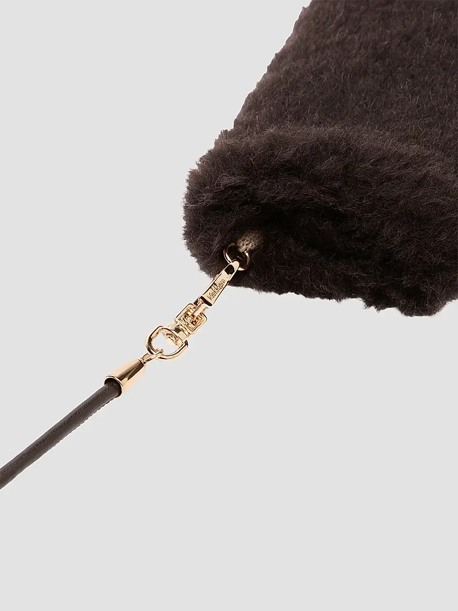 Max Mara Women's Mittens in Alpaca and Wool Teddy Fabric | Thumbnail 3 Max Mara Women's Mittens in Alpaca and Wool Teddy Fabric | Thumbnail 3