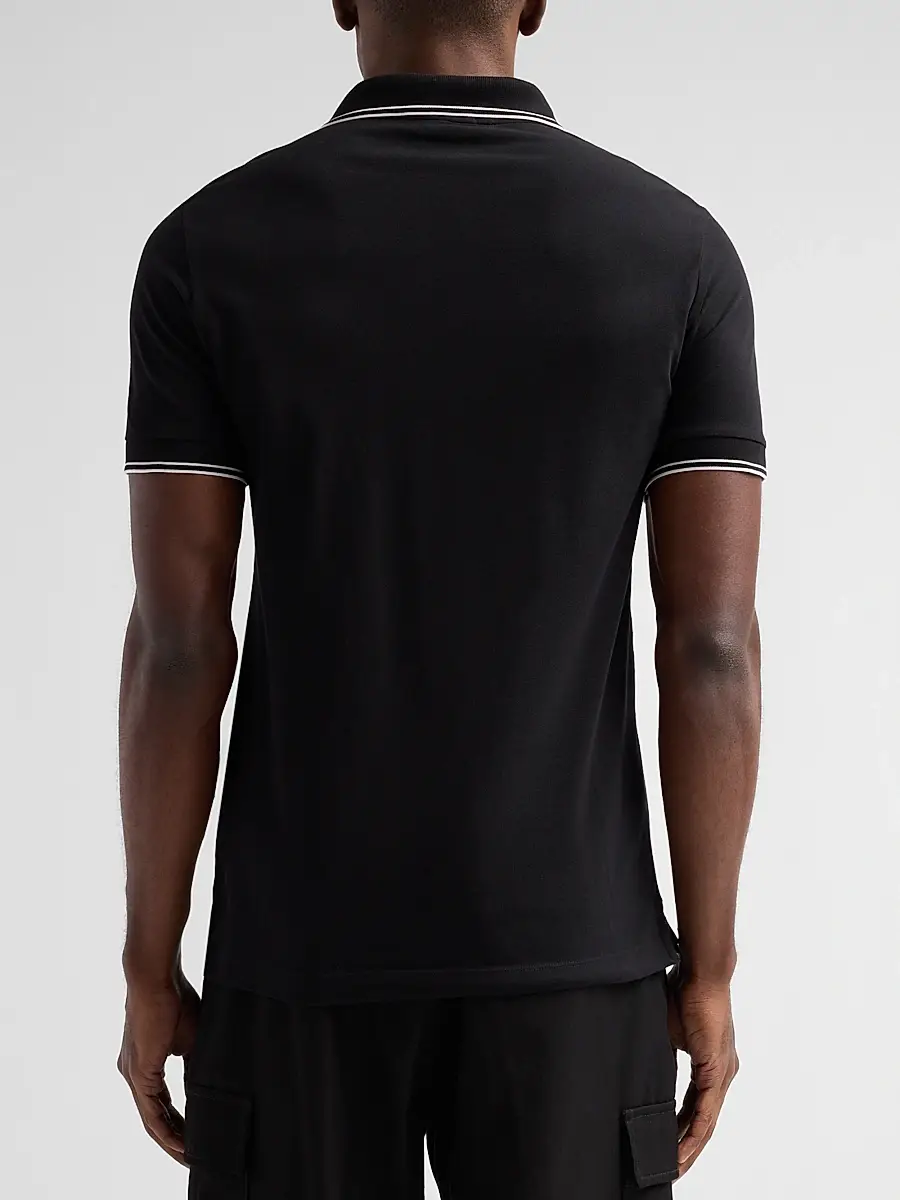 Stone Island Men's Stretch Cotton Pique Polo Shirt | Thumbnail 3 Stone Island Men's Stretch Cotton Pique Polo Shirt | Thumbnail 3