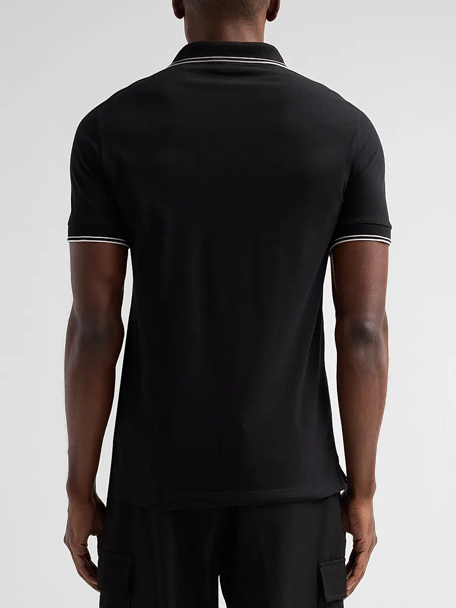 Stone Island Men's Stretch Cotton Pique Polo Shirt | Thumbnail 5 Stone Island Men's Stretch Cotton Pique Polo Shirt | Thumbnail 5