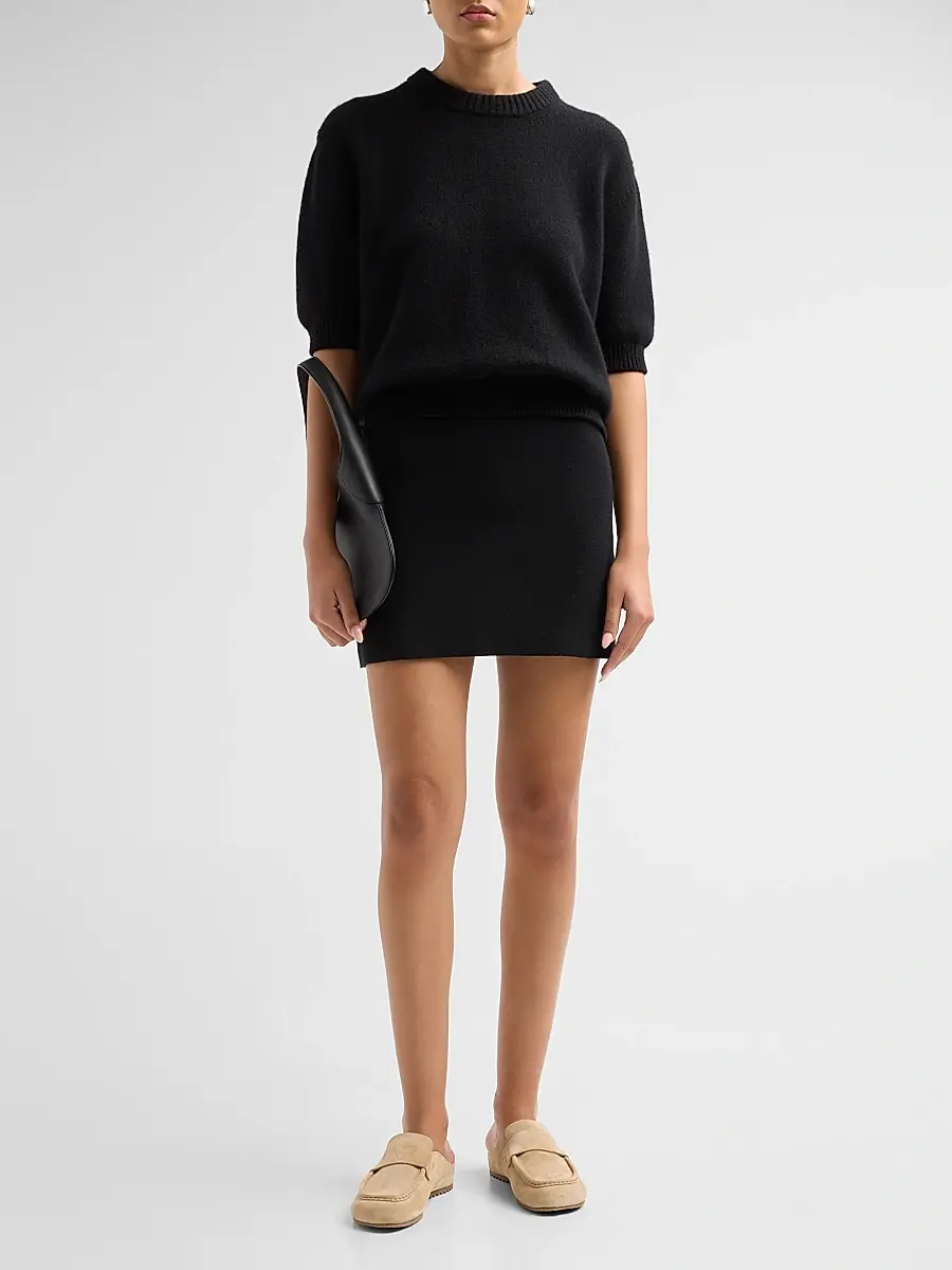 PEDRO GARCIA Women's Bilma Shearling-Lined Suede Mules | Thumbnail 3