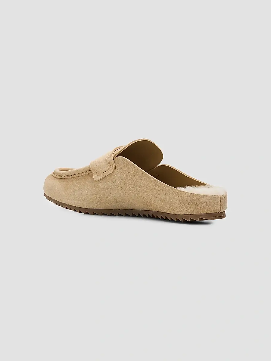 PEDRO GARCIA Women's Bilma Shearling-Lined Suede Mules | Thumbnail 4