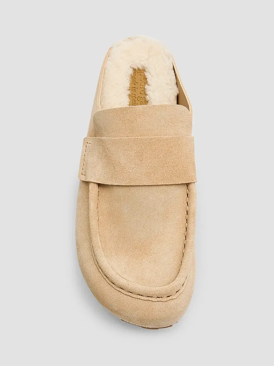 PEDRO GARCIA Women's Bilma Shearling-Lined Suede Mules | Thumbnail 6
