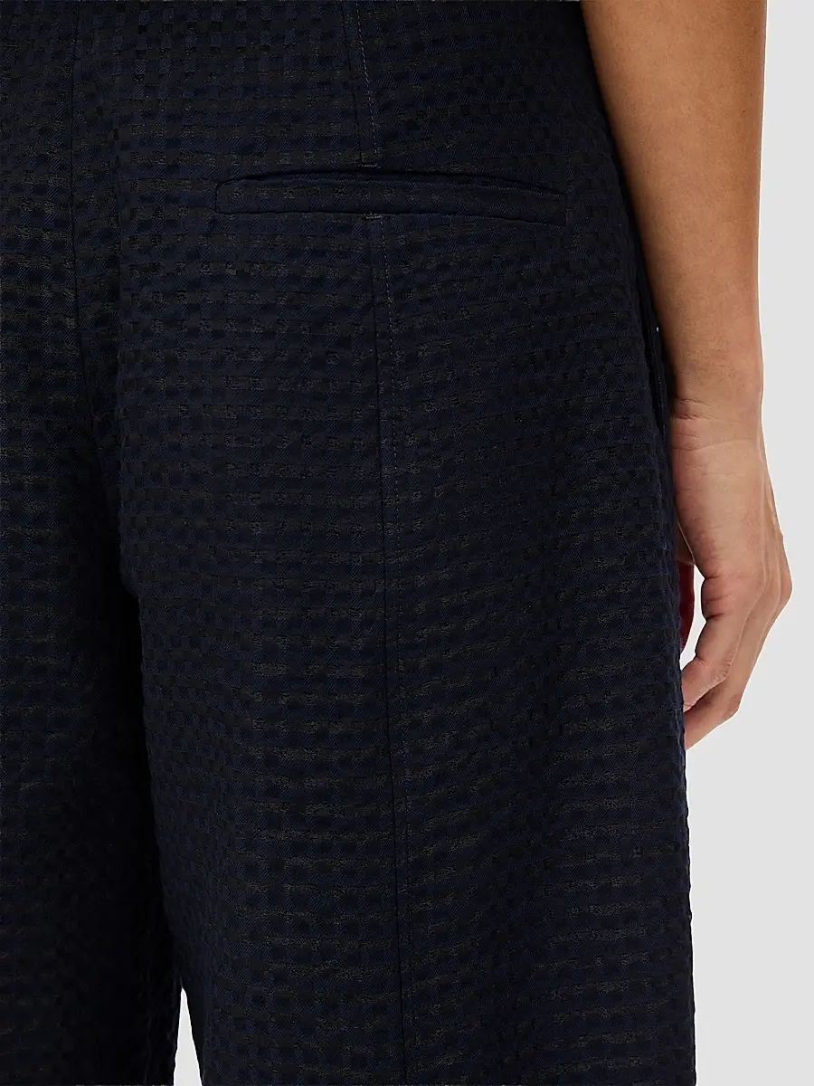 Another Tomorrow Women's Gingham Bermuda Pants | Thumbnail 6