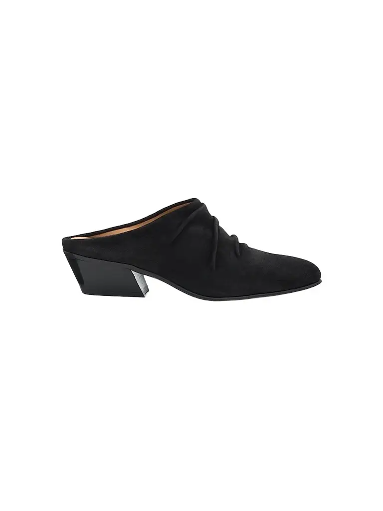 PEDRO GARCIA Women's Helenka 30MM Ruched Suede Mules | Image 1 PEDRO GARCIA Women's Helenka 30MM Ruched Suede Mules | Image 1