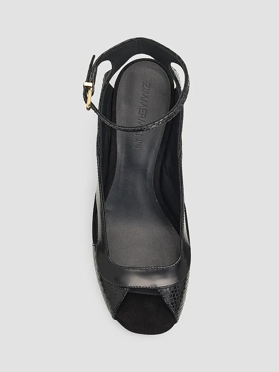 Zimmermann Women's Marvi 75MM Leather Sandals | Thumbnail 4 Zimmermann Women's Marvi 75MM Leather Sandals | Thumbnail 4