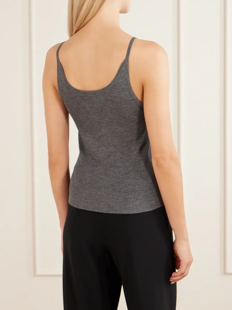 Nili Lotan Aronia lace-trimmed ribbed silk-jersey tank | Thumbnail 4 Nili Lotan Aronia lace-trimmed ribbed silk-jersey tank | Thumbnail 4