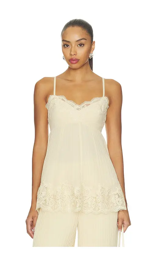 Zimmermann Pleated Lace Cami | Thumbnail 2 Zimmermann Pleated Lace Cami | Thumbnail 2