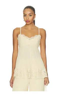 Zimmermann Pleated Lace Cami | Image 1 Zimmermann Pleated Lace Cami | Image 1