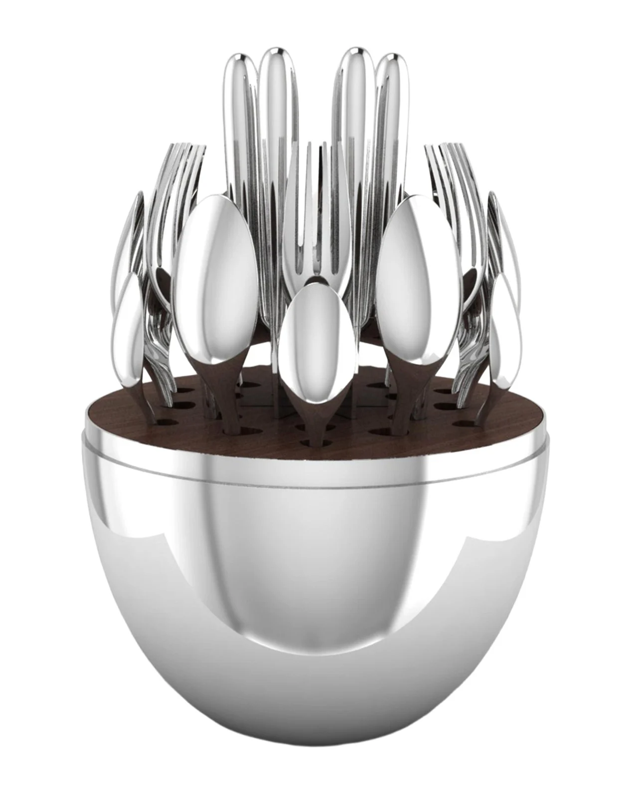 Christofle 24-Piece Mood Silver-Plated Flatware Service