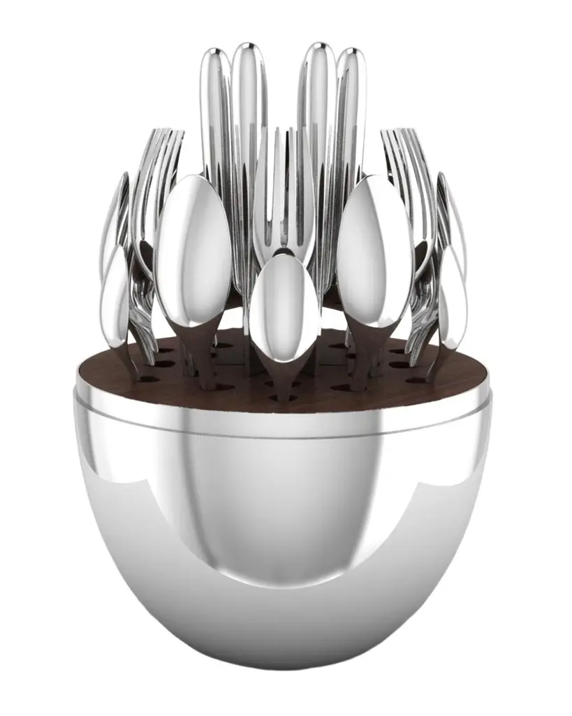 Christofle 24-Piece Mood Silver-Plated Flatware Service
