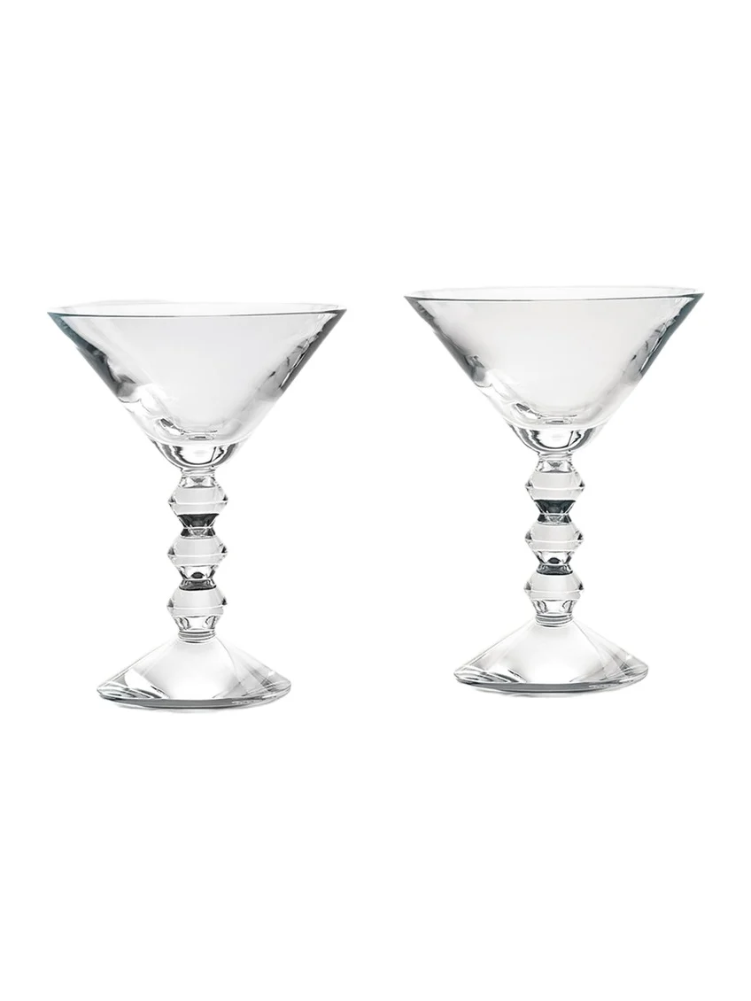 Baccarat Vega Martini Glasses, Set of Two