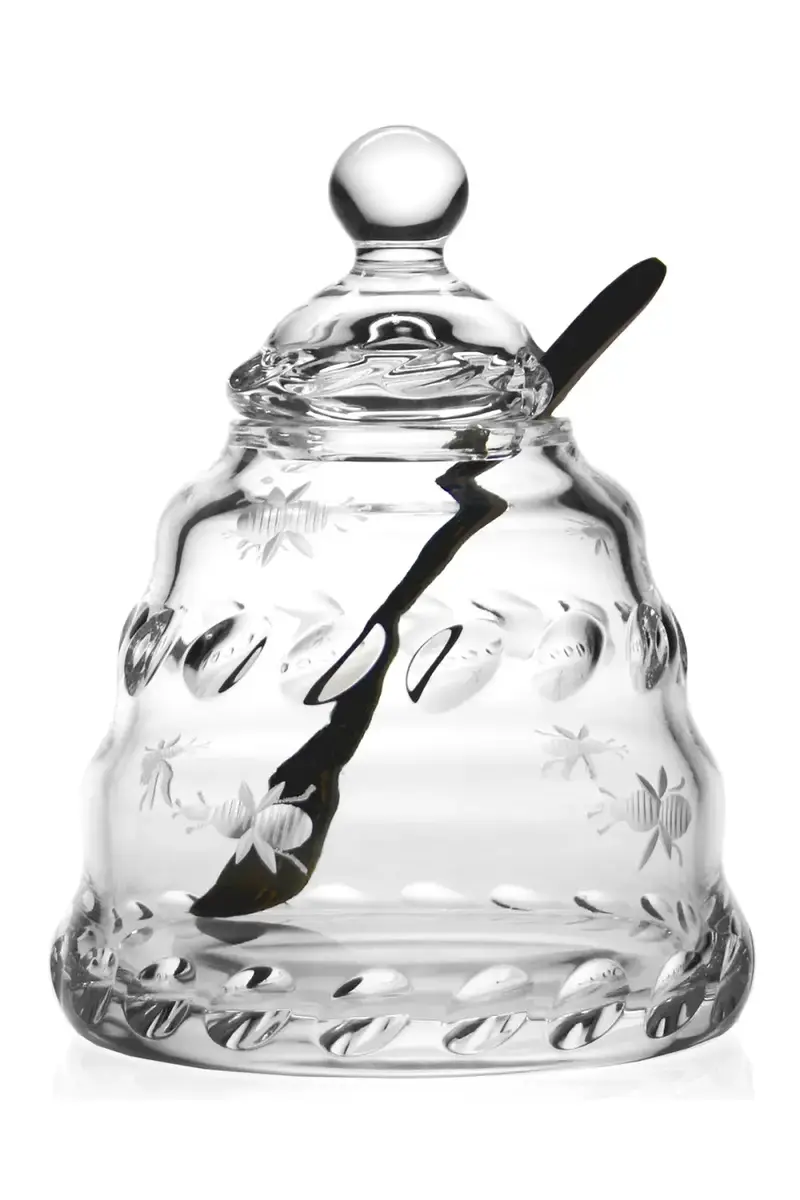 William Yeoward Crystal Buzzy Honey Jar with Spoon | Thumbnail 2