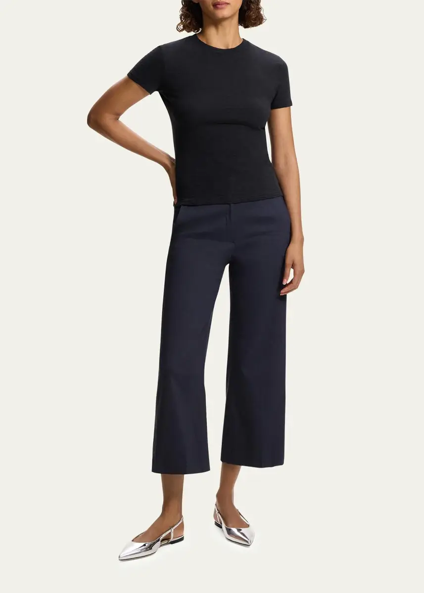 Theory Tiny Tee 2 Nebulous Organic Cotton Top | Thumbnail 2 Theory Tiny Tee 2 Nebulous Organic Cotton Top | Thumbnail 2