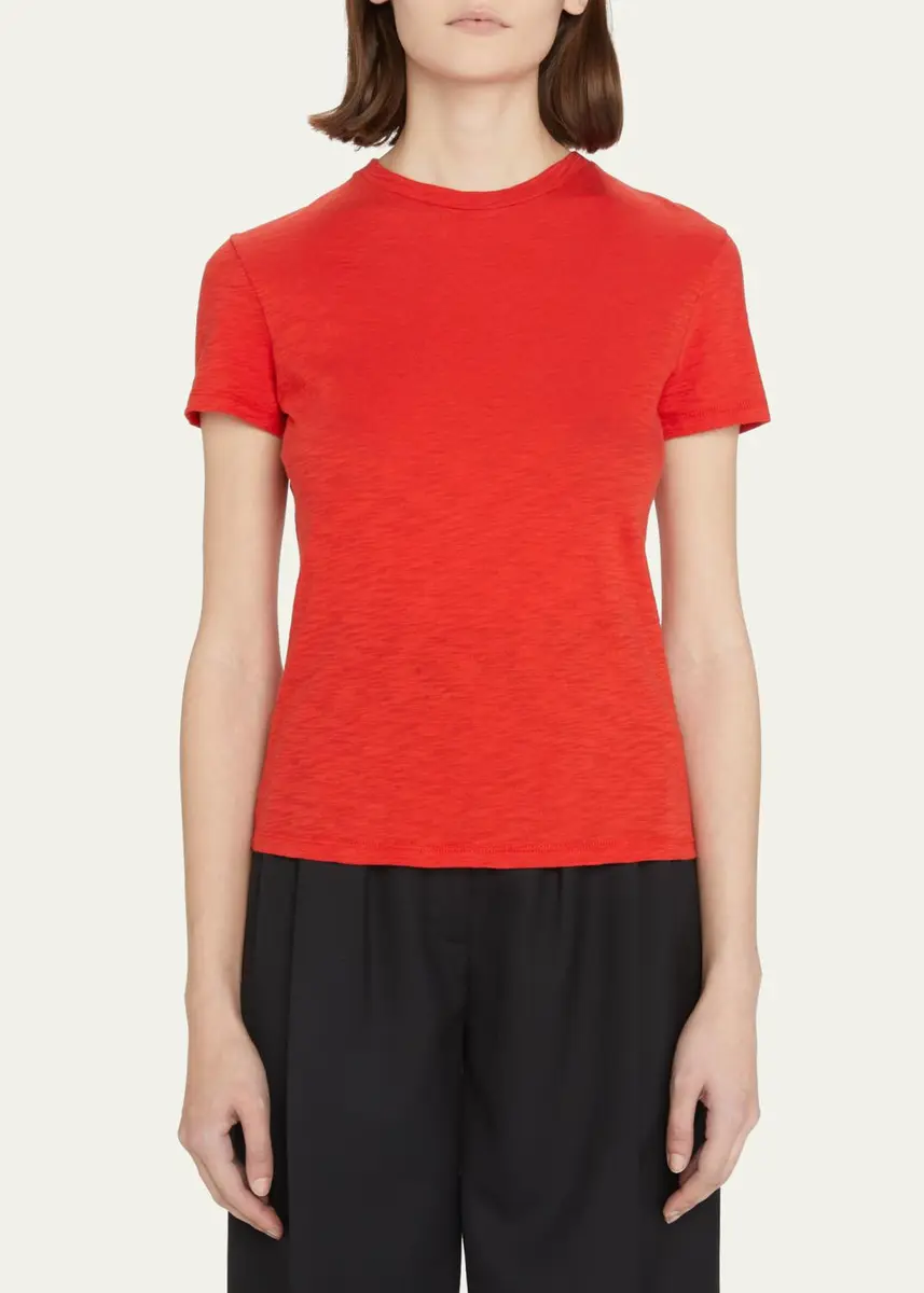 Theory Tiny Tee 2 Nebulous Organic Cotton Top | Thumbnail 15 Theory Tiny Tee 2 Nebulous Organic Cotton Top | Thumbnail 15