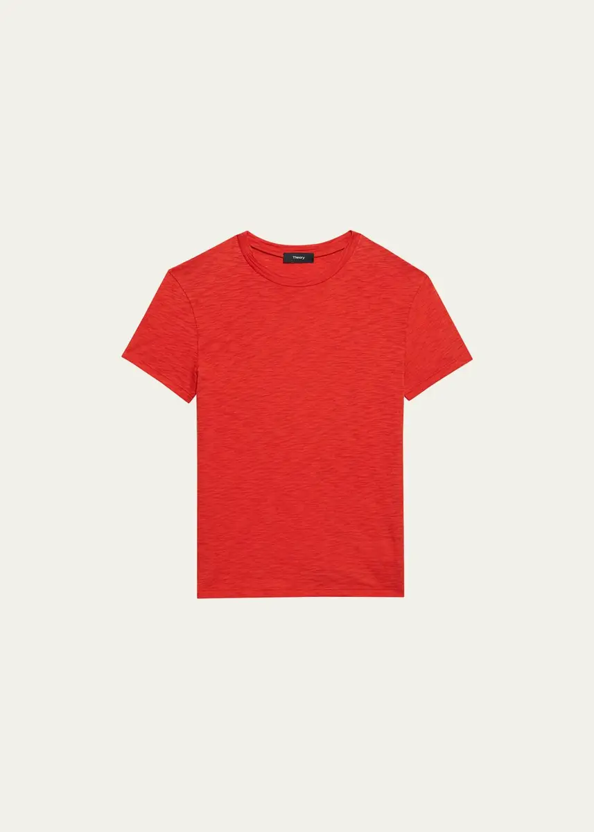 Theory Tiny Tee 2 Nebulous Organic Cotton Top | Thumbnail 17 Theory Tiny Tee 2 Nebulous Organic Cotton Top | Thumbnail 17