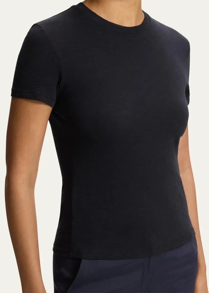 Theory Tiny Tee 2 Nebulous Organic Cotton Top | Thumbnail 5 Theory Tiny Tee 2 Nebulous Organic Cotton Top | Thumbnail 5