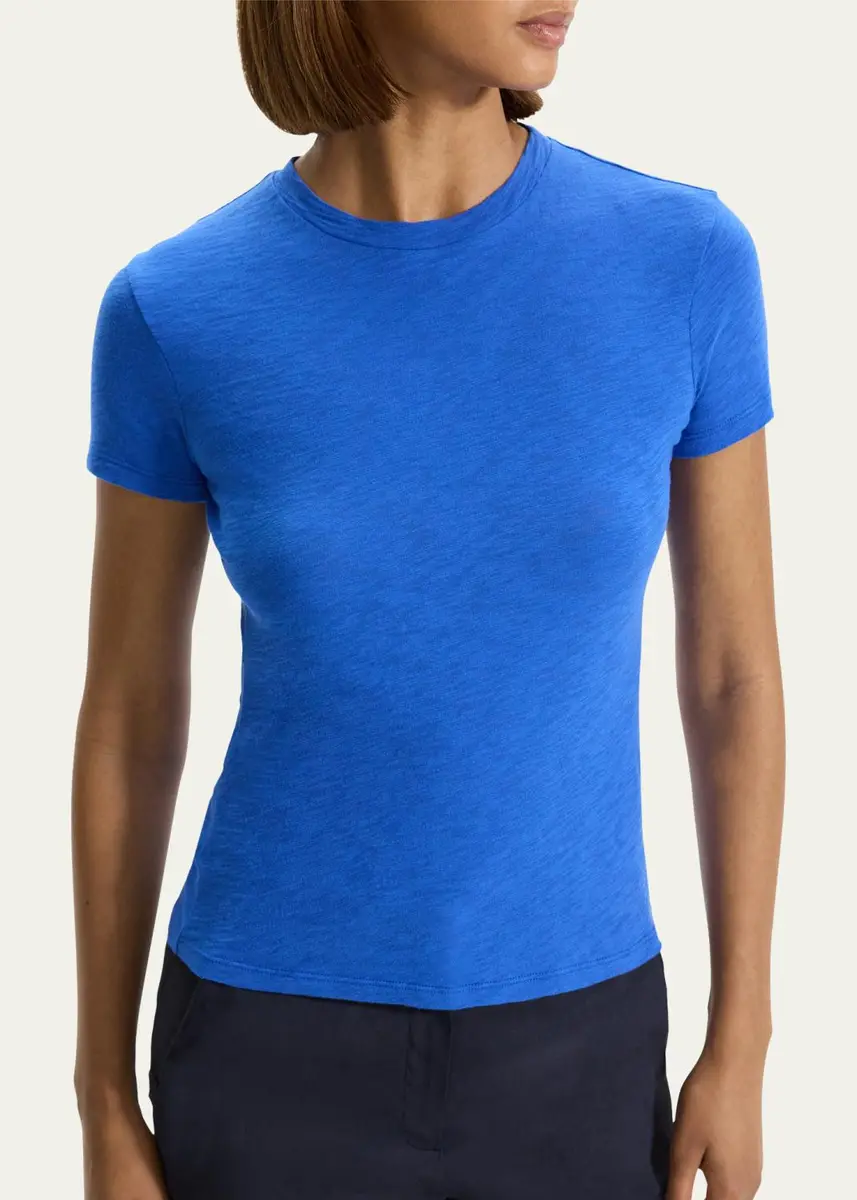 Theory Tiny Tee 2 Nebulous Organic Cotton Top | Thumbnail 9 Theory Tiny Tee 2 Nebulous Organic Cotton Top | Thumbnail 9