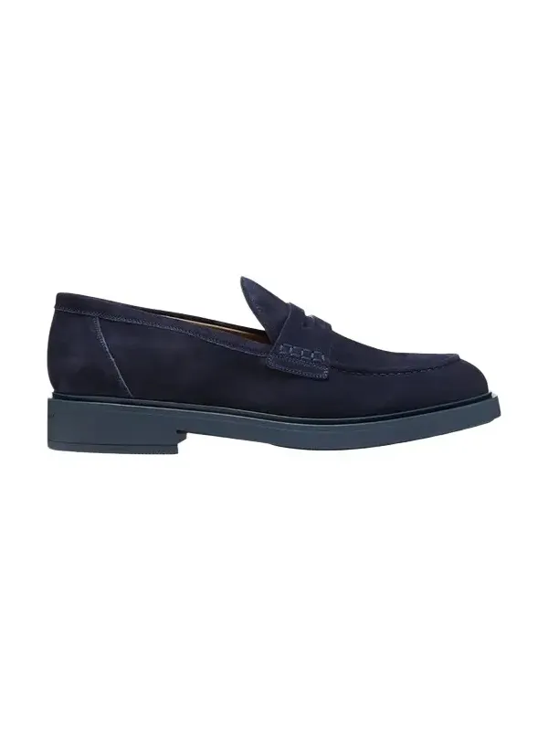 Gianvito Rossi Men's Harris Suede Penny Loafers