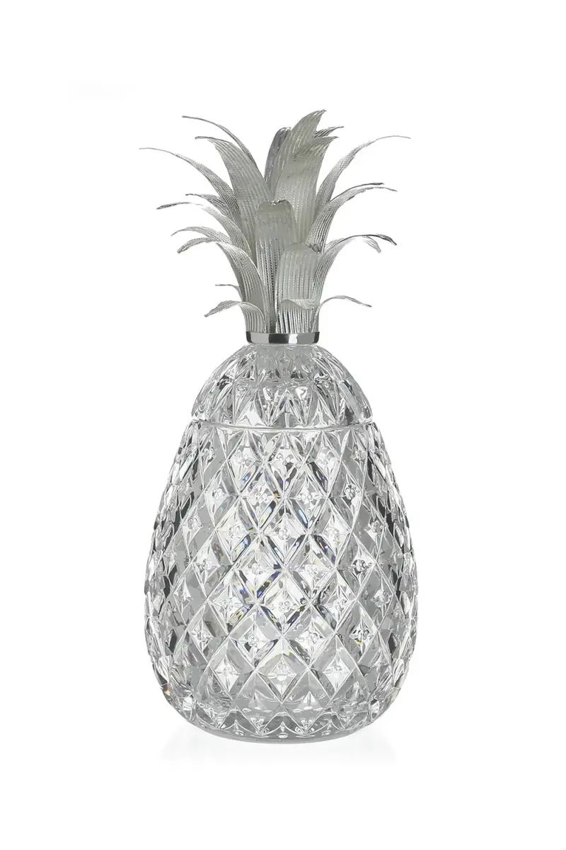 William Yeoward Crystal Isadora 11" Silver Pineapple Centerpiece | Thumbnail 3 William Yeoward Crystal Isadora 11" Silver Pineapple Centerpiece | Thumbnail 3