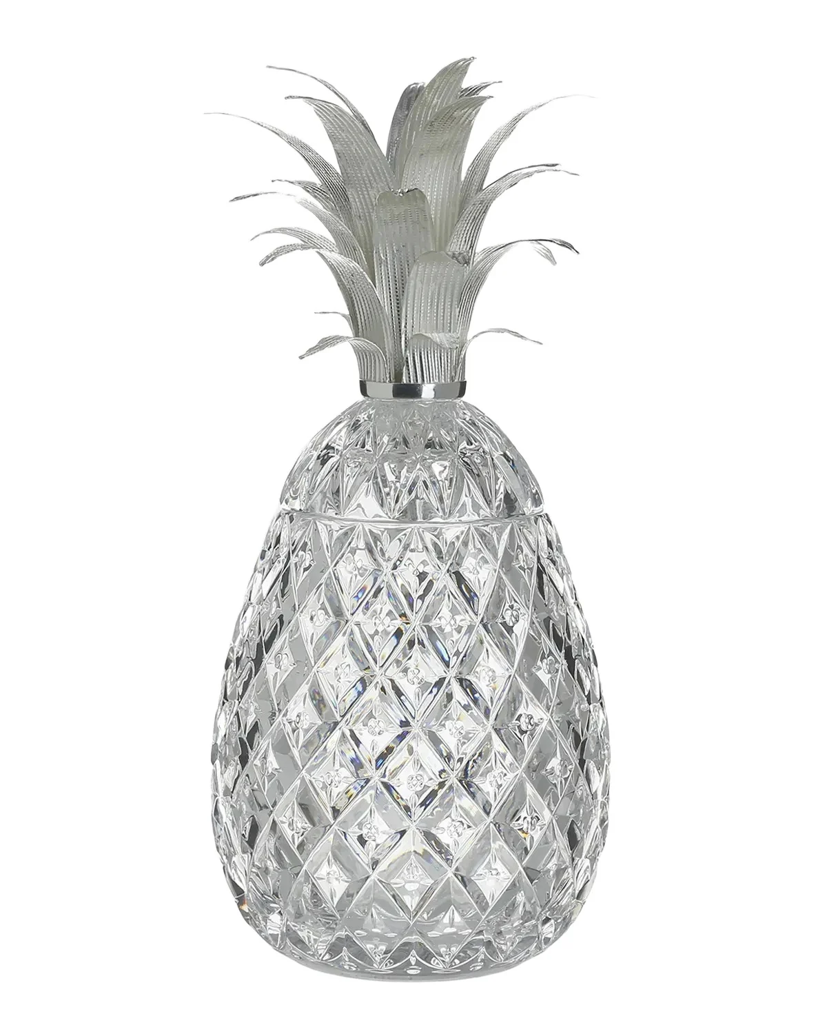 William Yeoward Crystal Isadora 11" Silver Pineapple Centerpiece