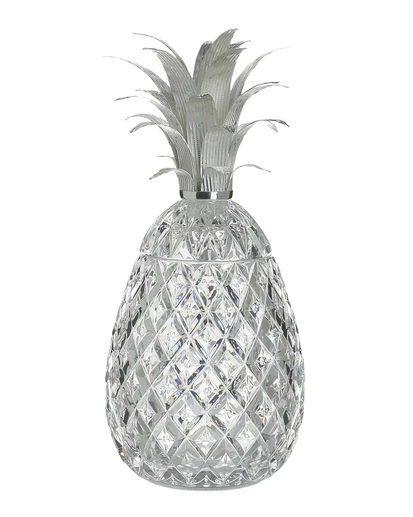 William Yeoward Crystal Isadora 11" Silver Pineapple Centerpiece