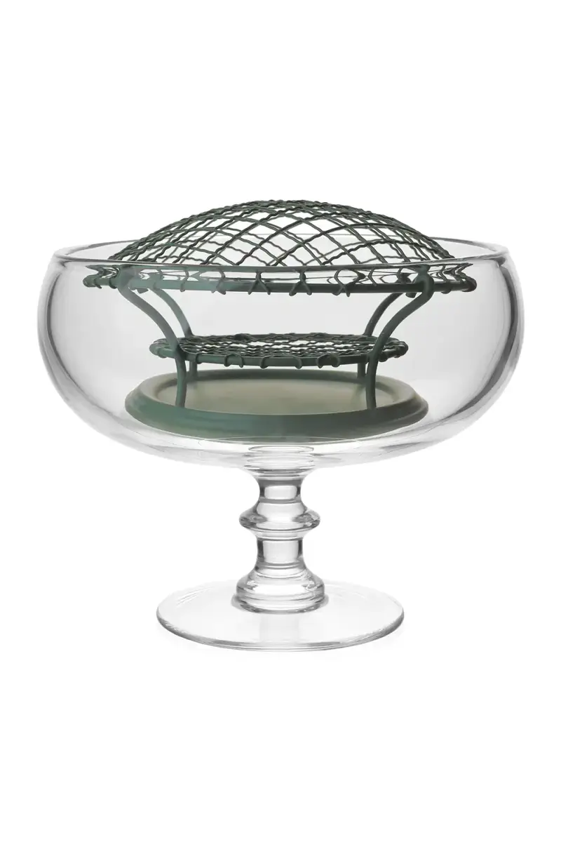 William Yeoward Crystal Classic Footed Rose Bowl & Wire | Thumbnail 2