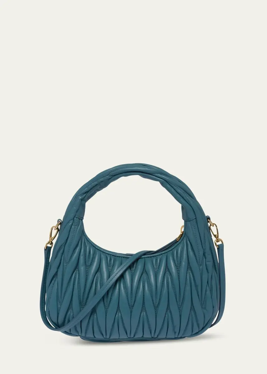 Miu Miu Matelasse Quilted Top Handle Hobo Bag | Thumbnail 6 Miu Miu Matelasse Quilted Top Handle Hobo Bag | Thumbnail 6