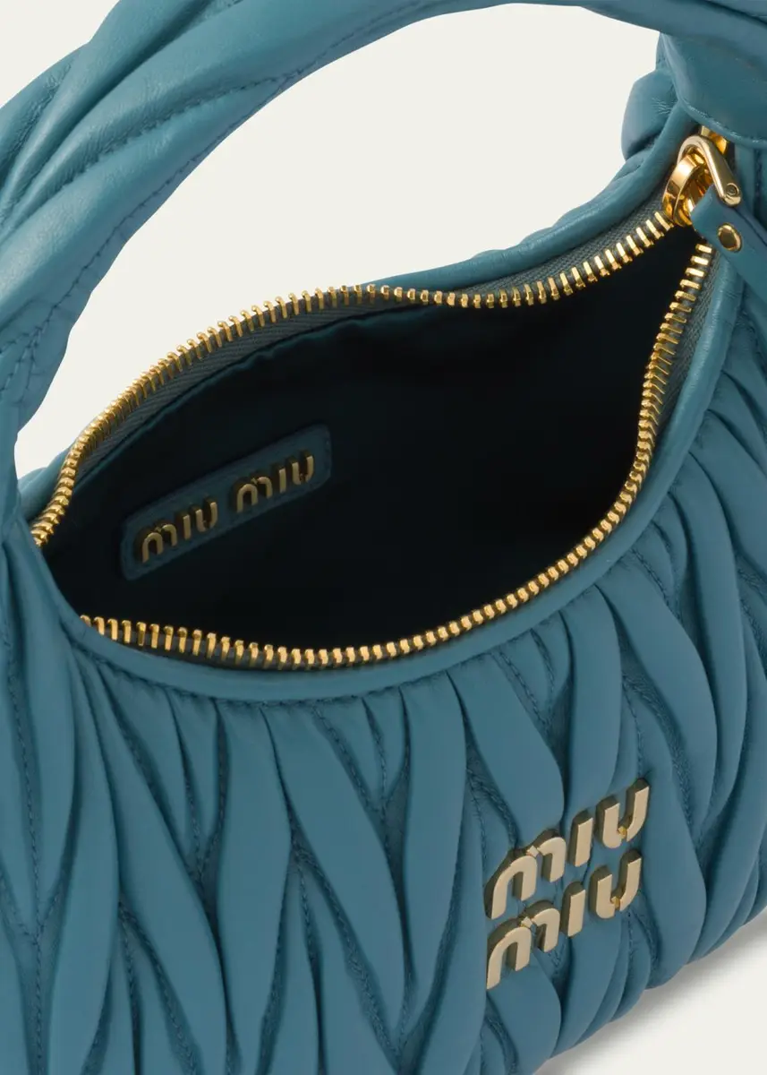 Miu Miu Matelasse Quilted Top Handle Hobo Bag | Thumbnail 7 Miu Miu Matelasse Quilted Top Handle Hobo Bag | Thumbnail 7