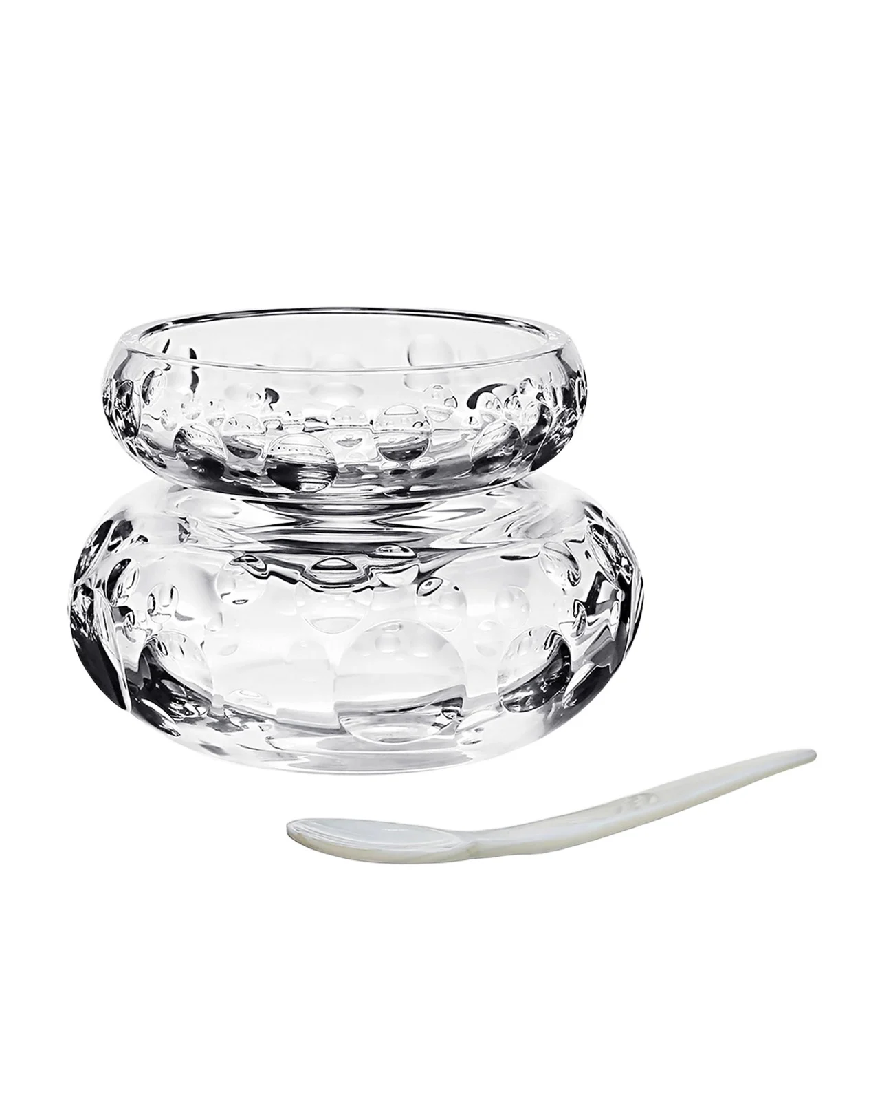 William Yeoward Crystal Caprice Caviar Server For 2 With Spoon