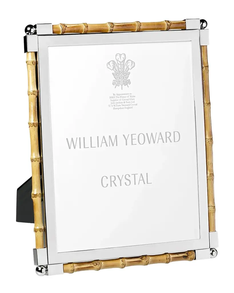 William Yeoward Crystal Classic Bamboo Frame, 8" x 10" | Image 1 William Yeoward Crystal Classic Bamboo Frame, 8" x 10" | Image 1