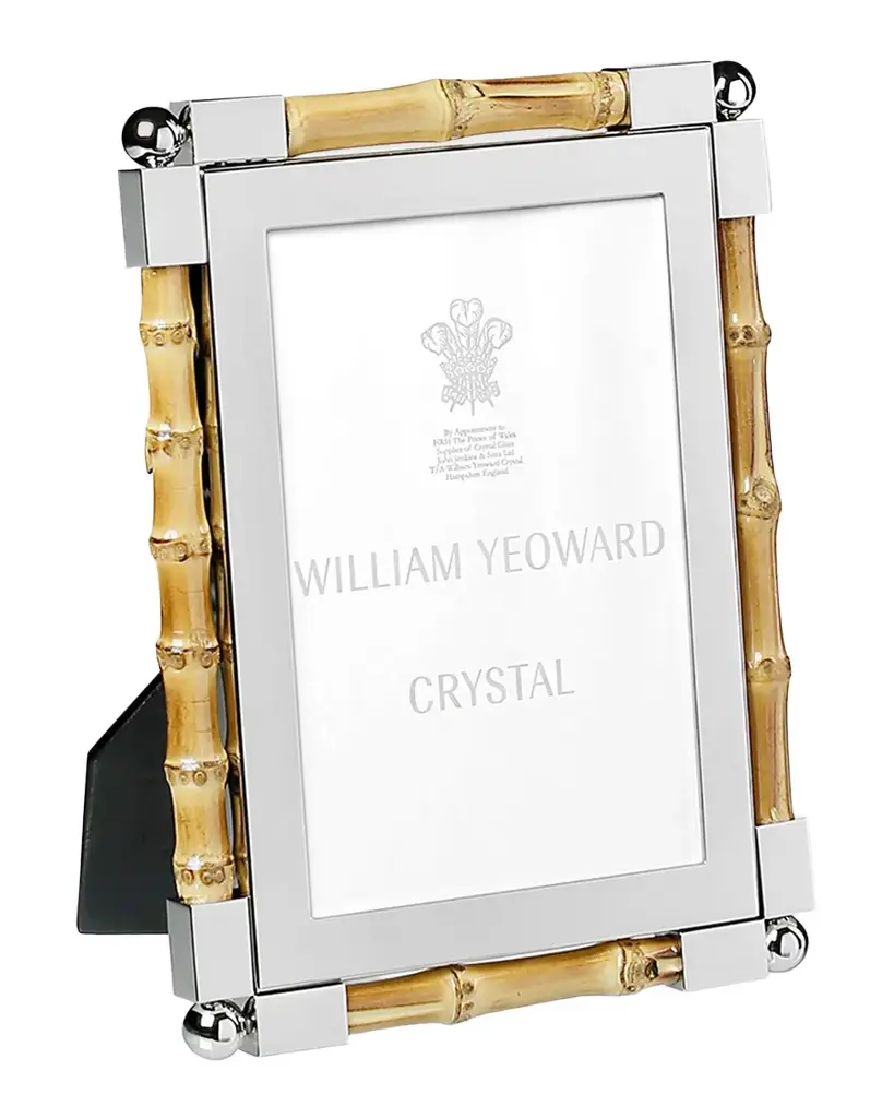William Yeoward Crystal Classic Bamboo Frame, 4" x 6" | Image 1 William Yeoward Crystal Classic Bamboo Frame, 4" x 6" | Image 1