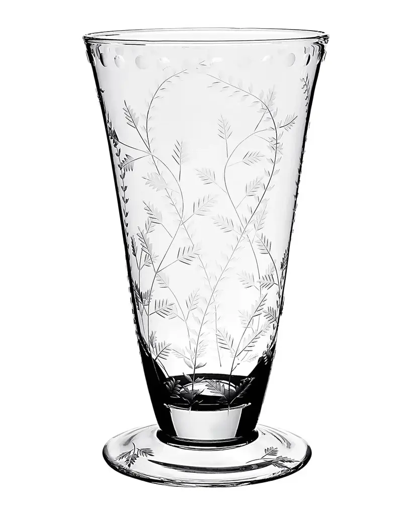 Fern Footed Flower Vase, 12.5"
