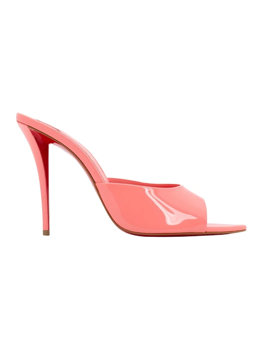 Christian Louboutin 100mm Miss Z Leather Mule Sandals