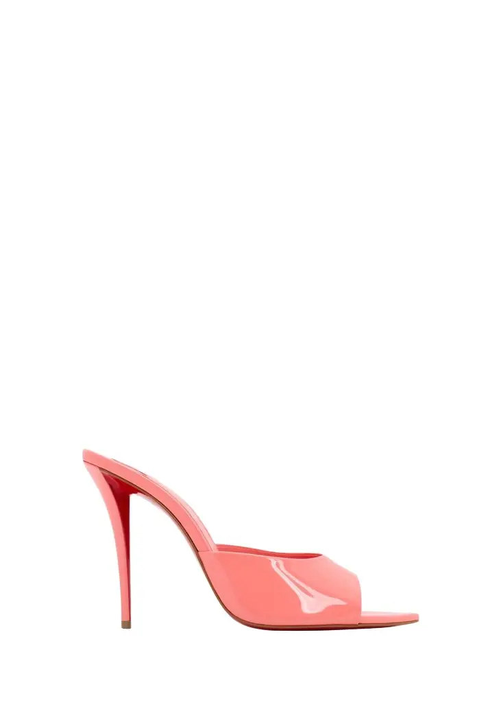 Christian Louboutin 100mm Miss Z Leather Mule Sandals | Image 1 Christian Louboutin 100mm Miss Z Leather Mule Sandals | Image 1